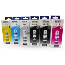 Комплект оригинальных чернил для Epson L8160/8180 (115) 6x70мл.