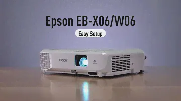 מקרן נייד LCD אפסון EPSON EB-W06  התקנה קלה
