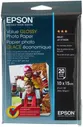Epson Glossy Photo Paper, прочная глянцевая фотобумага 255 г/м , размер 10x15 см, 20 листов, для фотографий высокого качества, совместимая со всеми ст